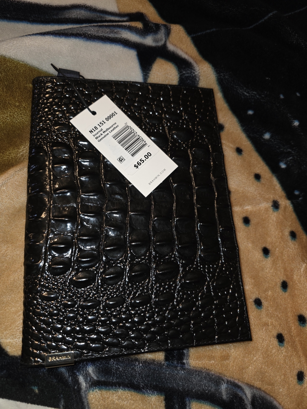 Brahmin Journal Black Melbourne Genuine Leather